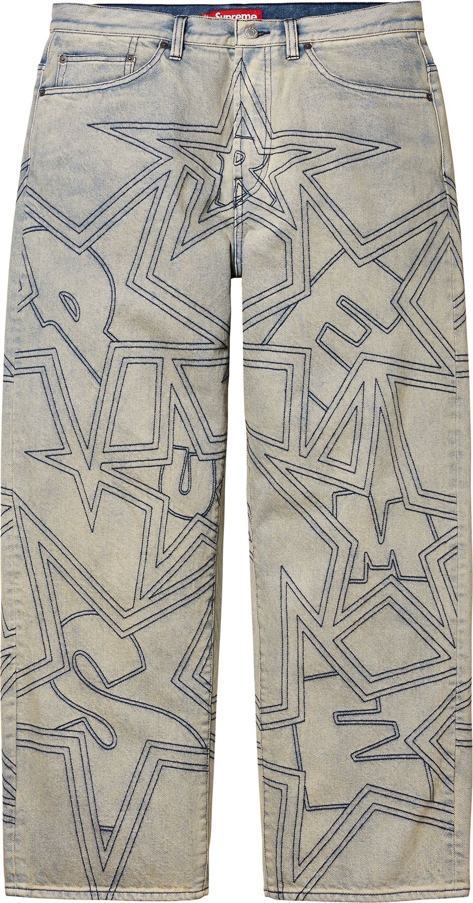 Stars Topstitch Baggy Jean view 6
